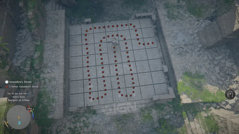Abyss Cresset of the Precipice of Echoes Puzzle First Solution Path.jpg