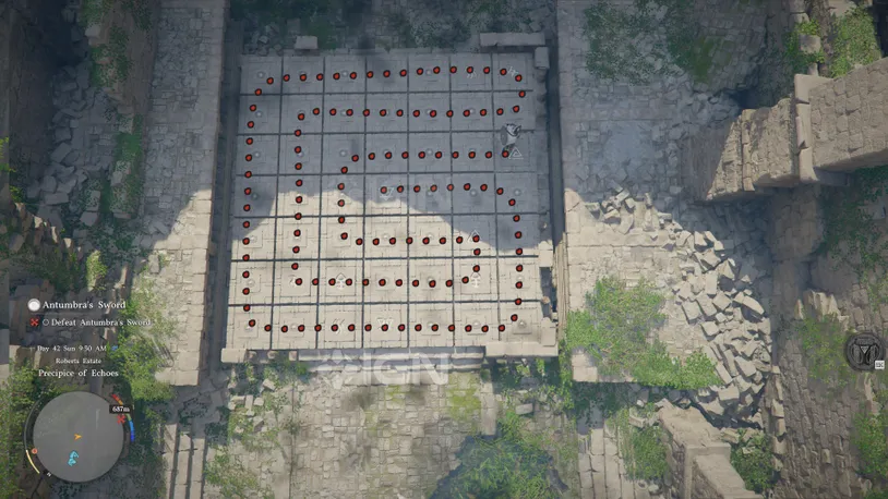Abyss Cresset of the Precipice of Echoes Puzzle Second Solution Path.jpg